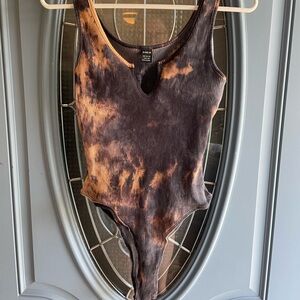 Bleach Dye Shein Snap Bodysuit